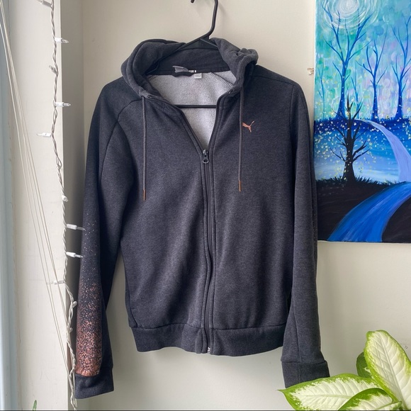 Puma | Tops | Rose Gold Puma Hoodie 